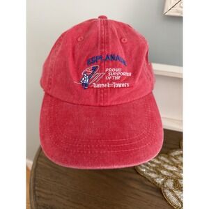 Esplanade Tunnel to Towers Red Dad Hat Adams Cool Crown‎ USA Flag Y2K Cap NWT